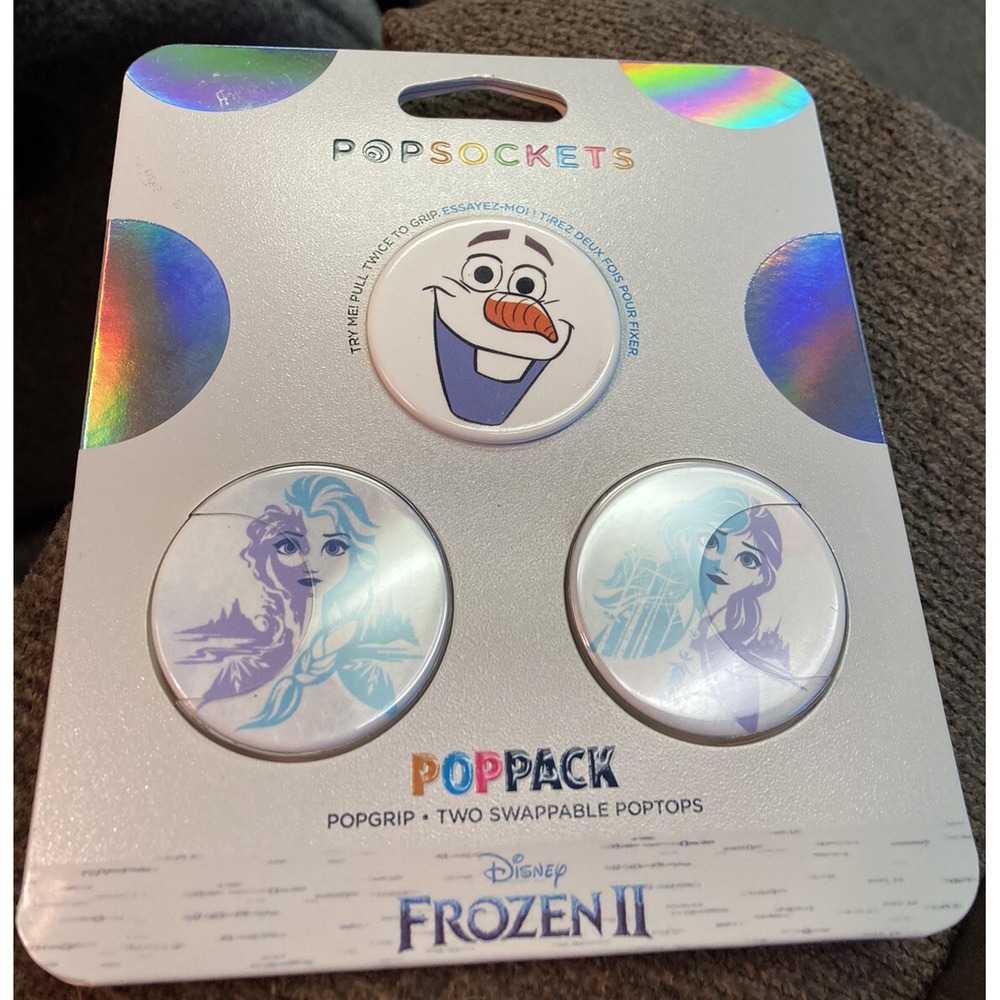 PopSockets Disney Frozen II Phone Accessory. 1 PopGrip +2 swappable PopTops